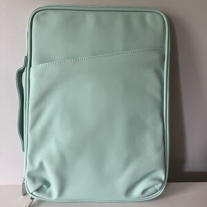 NEW 12.9" Tablet Sleeve Padded Mint Green for ipad Pro Surface Pro Galaxy TabS8
